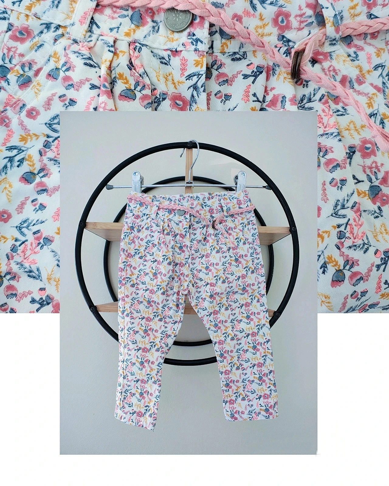 9 mois pantalon avec ceinture Tape à l'oeil